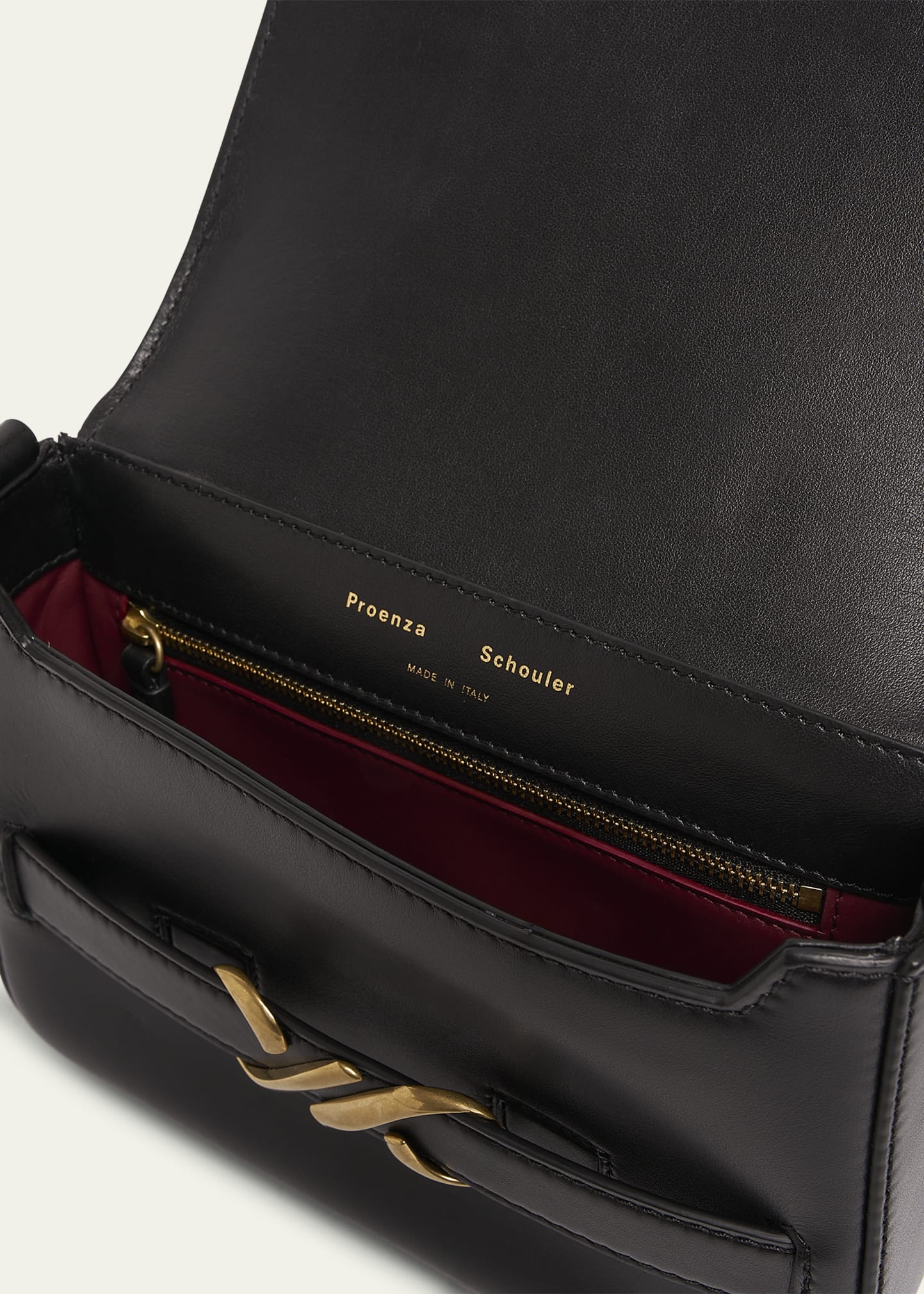 Buckle Box Leather Crossbody Bag - 4