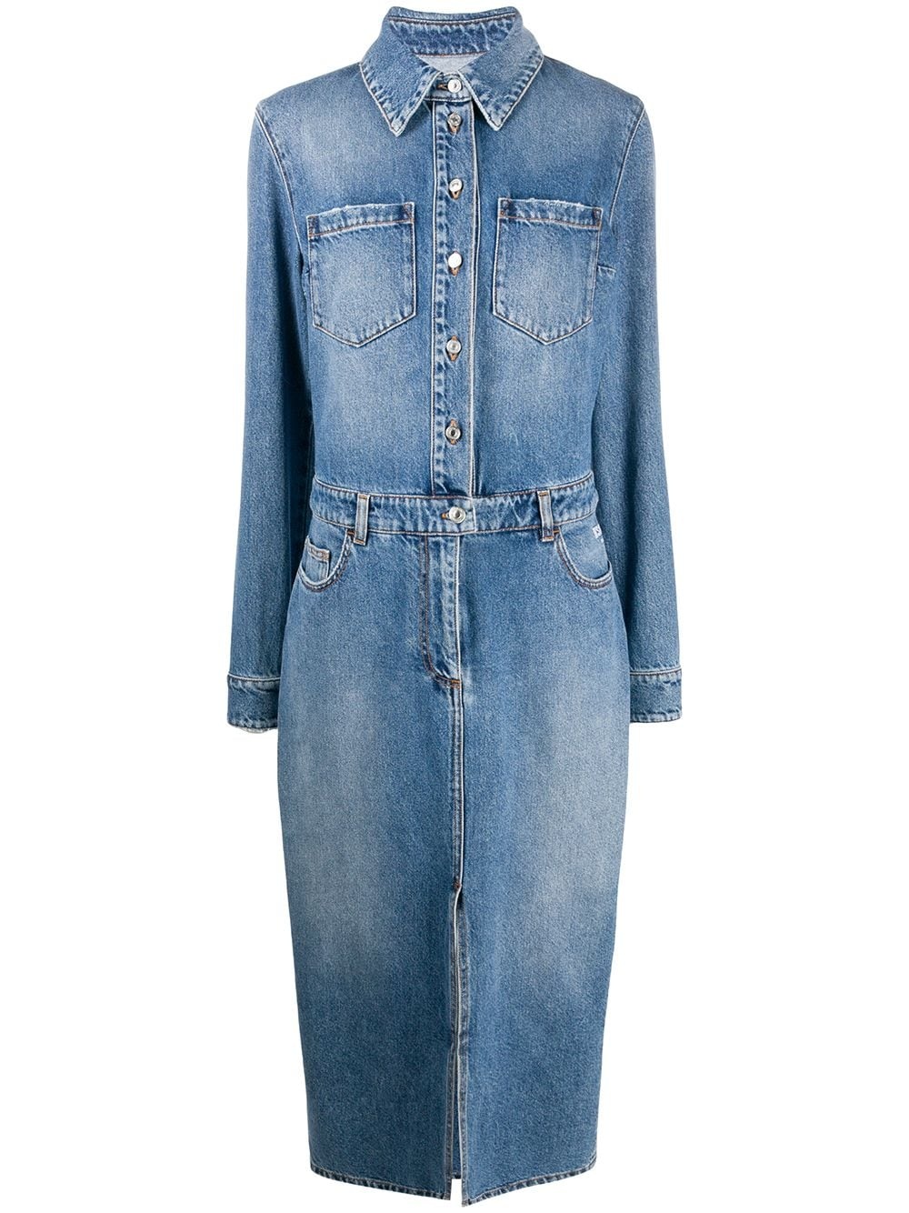 denim shirt dress - 1