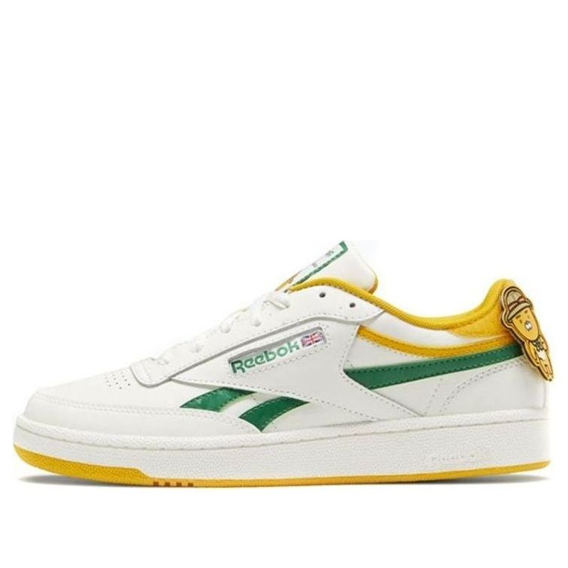 카카오 x Reebok Club C 코지 착용 저항하는 스케이트 신발 백색 녹색 Unisex '백색 녹색' GV8583 - 1