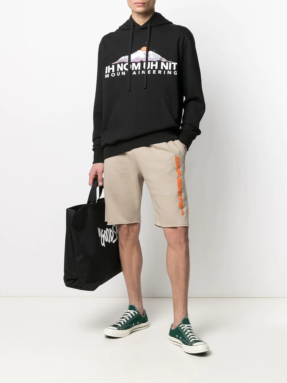 logo drawstring hoodie - 2