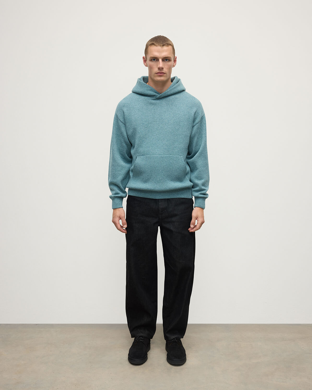 Light Grey Cashmere Hoodie - 3