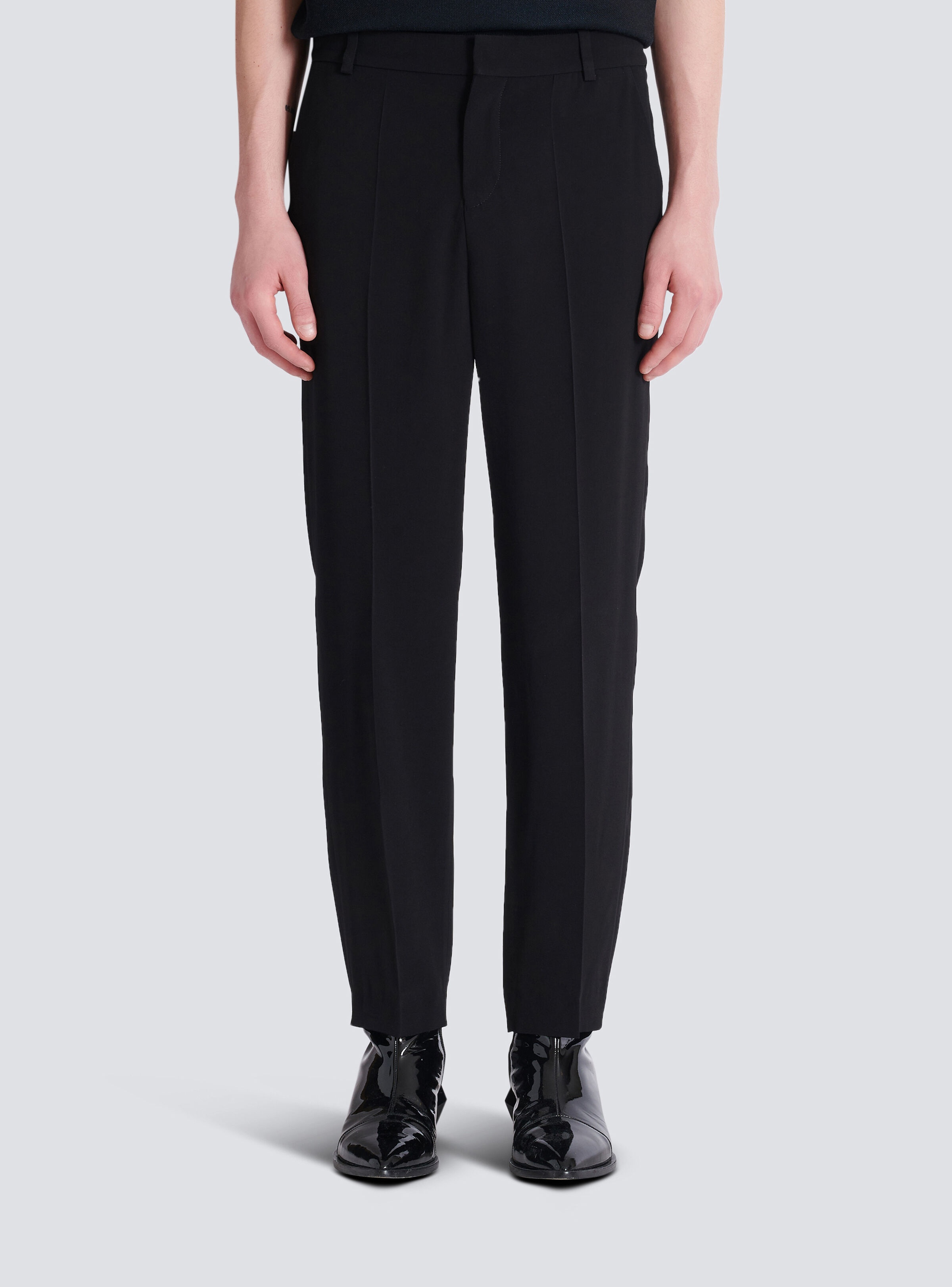 Crepe straight-leg trousers - 5