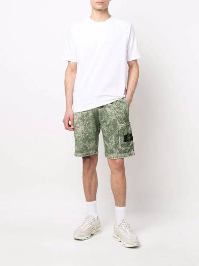 Stone Island stone-wash track shorts outlook