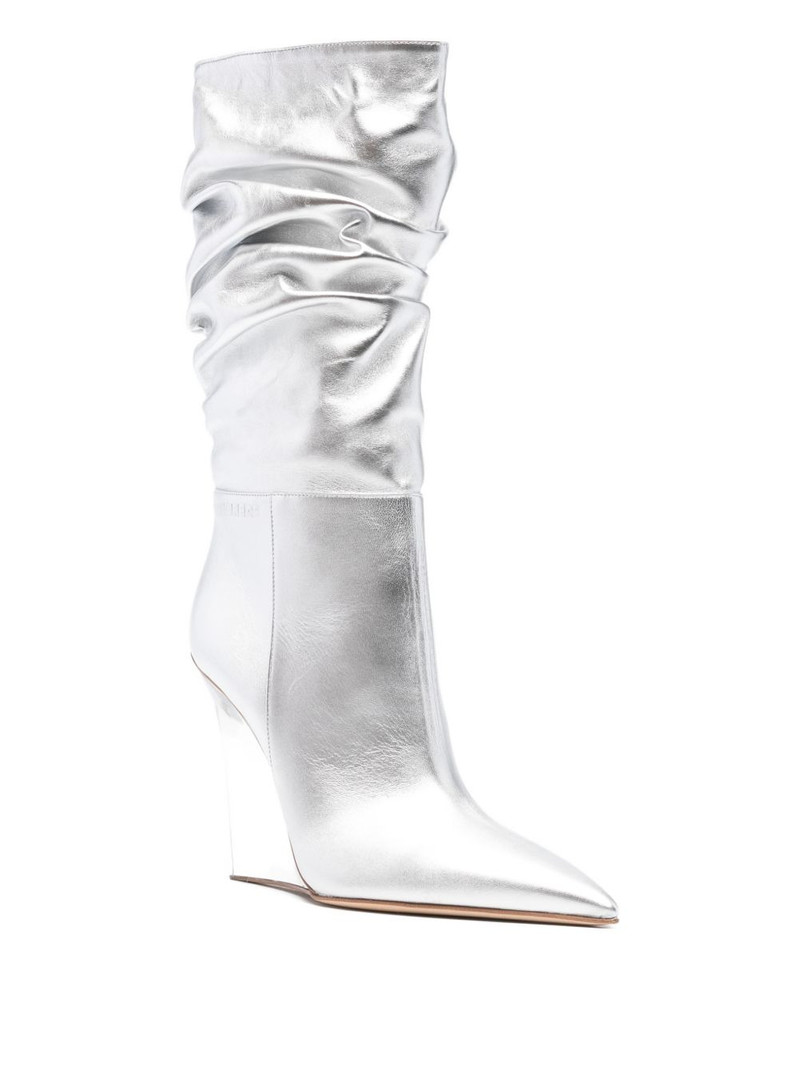 DSQUARED2 ruched wedge-heel boots outlook