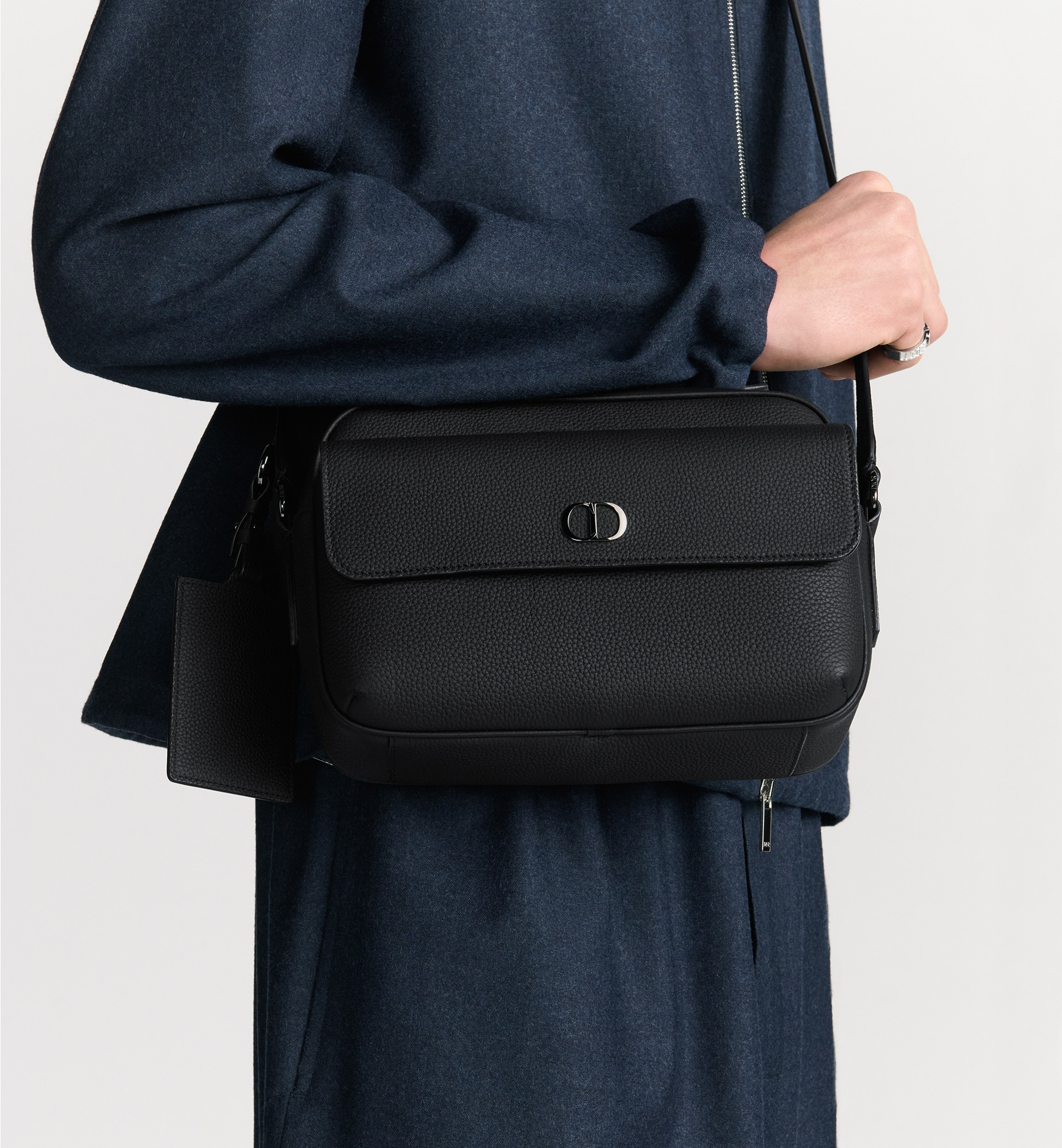 CD Icon Zipped Messenger Bag - 3