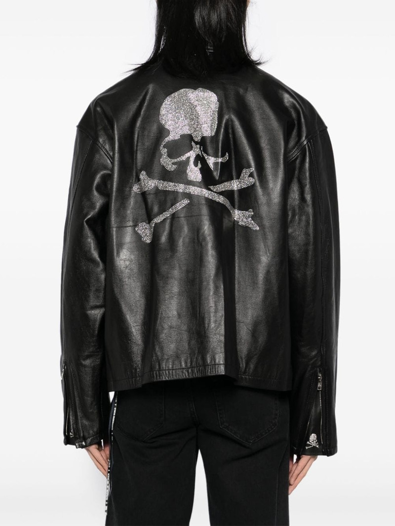 full-zip leather jacket 4