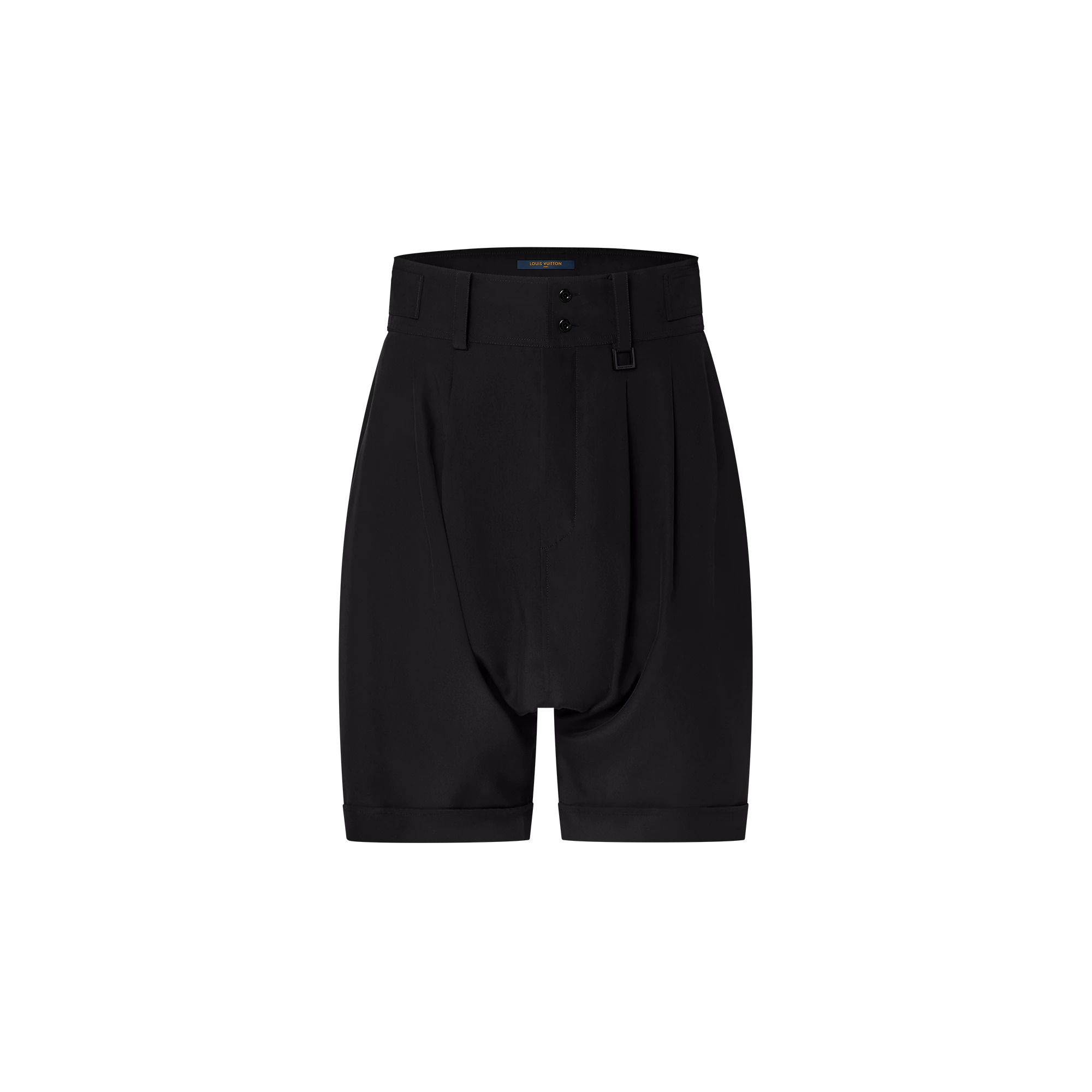 Draped Tailored Shorts - 1
