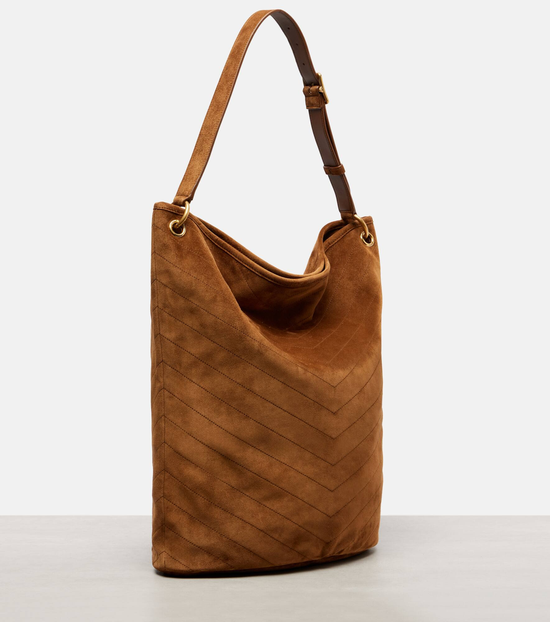Niki Cassandre suede bucket bag - 4