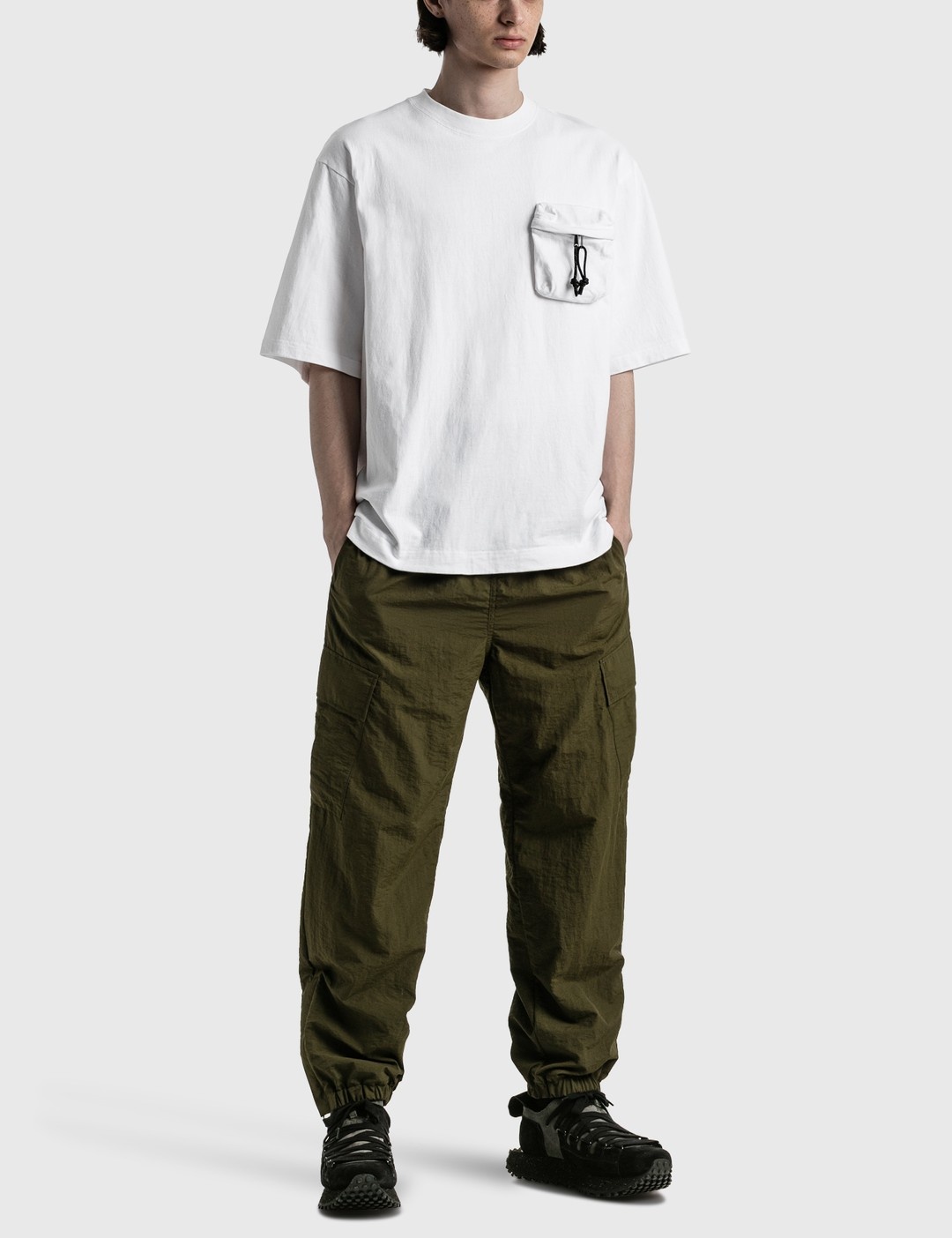 WHITE CARGO T-SHIRT - 5