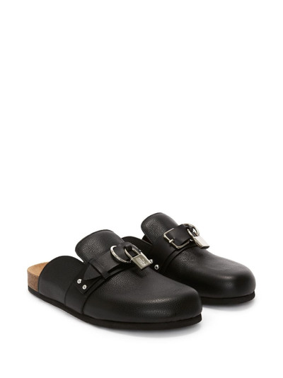 JW Anderson padlock leather mules outlook