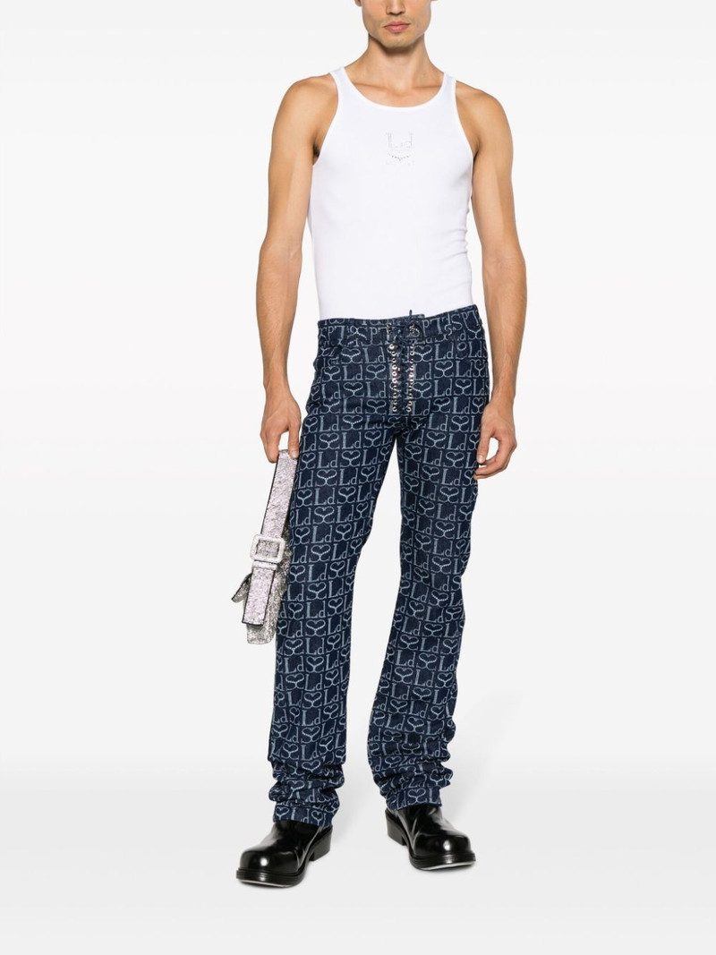 LUDOVIC DE SAINT SERNIN logo-embellished tank top outlook