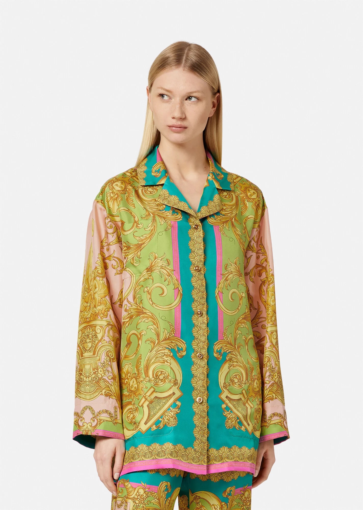 Barocco Goddess Silk Overshirt - 3