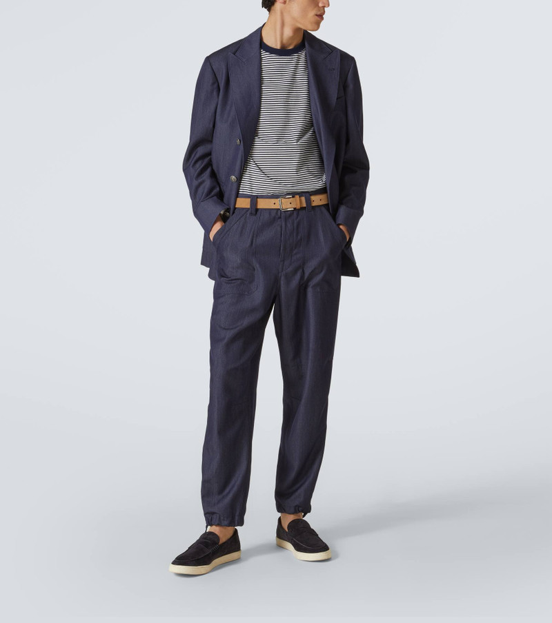 Brunello Cucinelli Wool-blend straight pants outlook