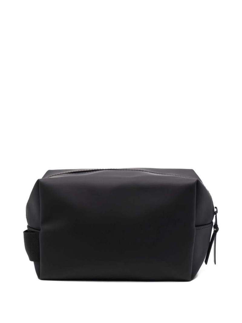 RAINS polyurethane zippered toiletry bag outlook