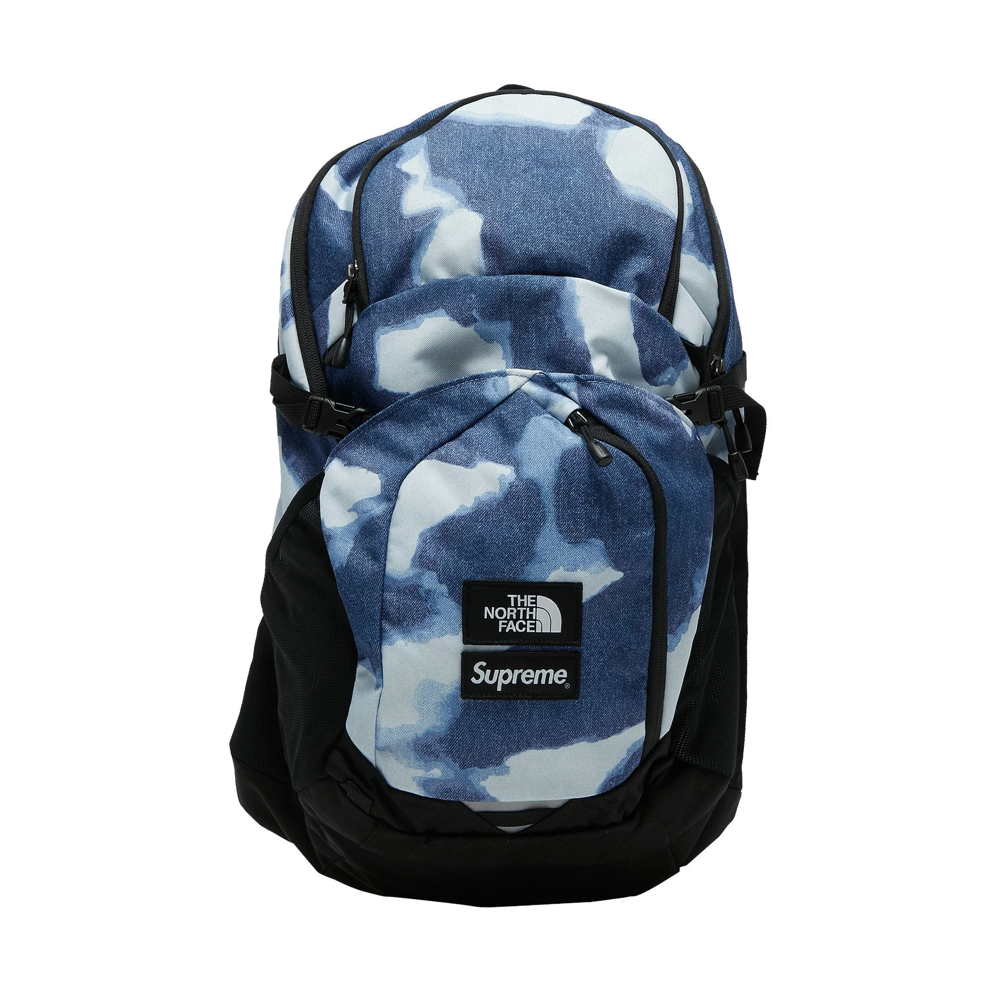 Supreme x The North Face Bleached Denim Print Pocono Backpack 'Indigo' - 1