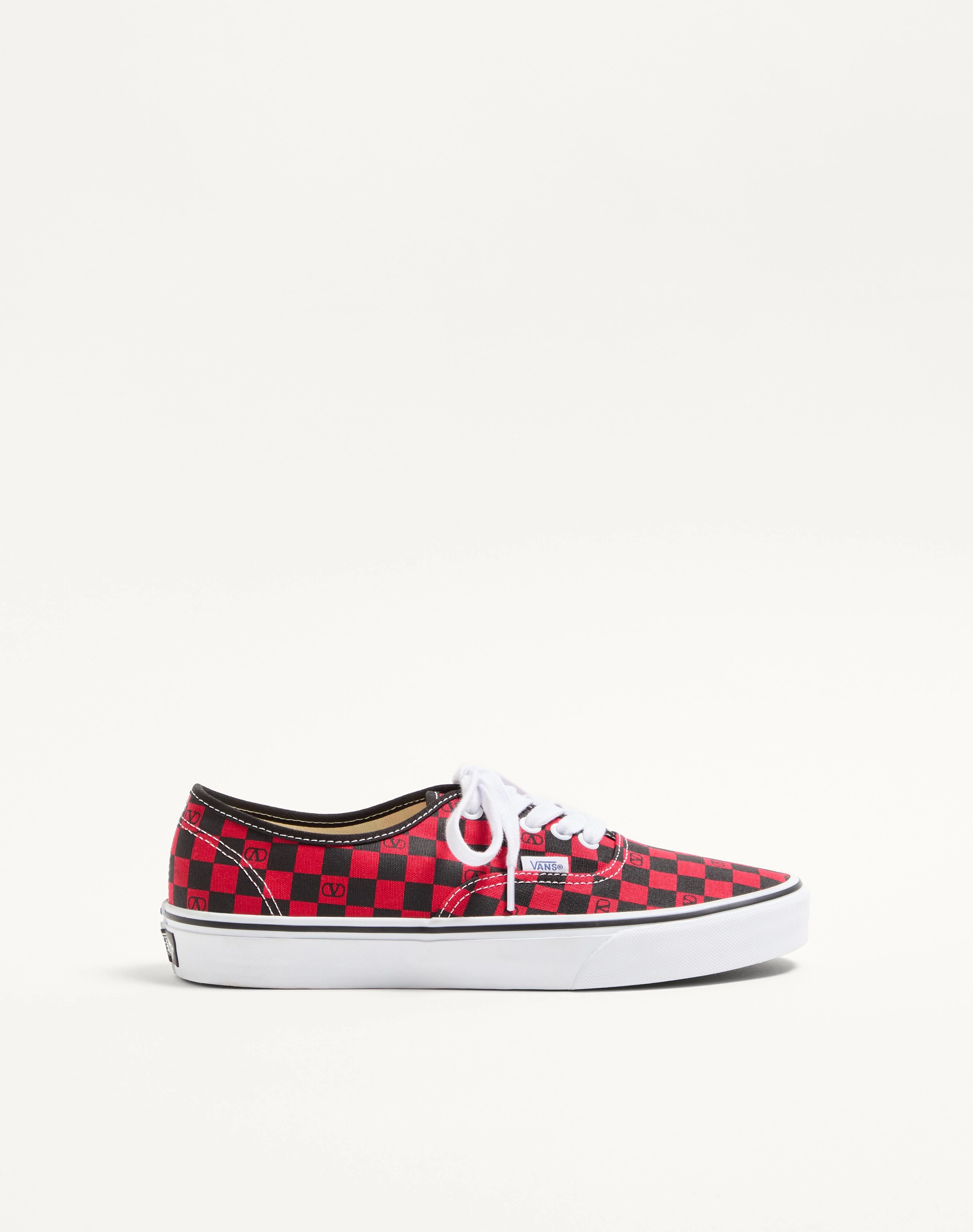 VALENTINO GARAVANI AND VANS LOW-TOP TRAINER IN FABRIC WITH VLOGO CHECKERBOARD PRINT - 1