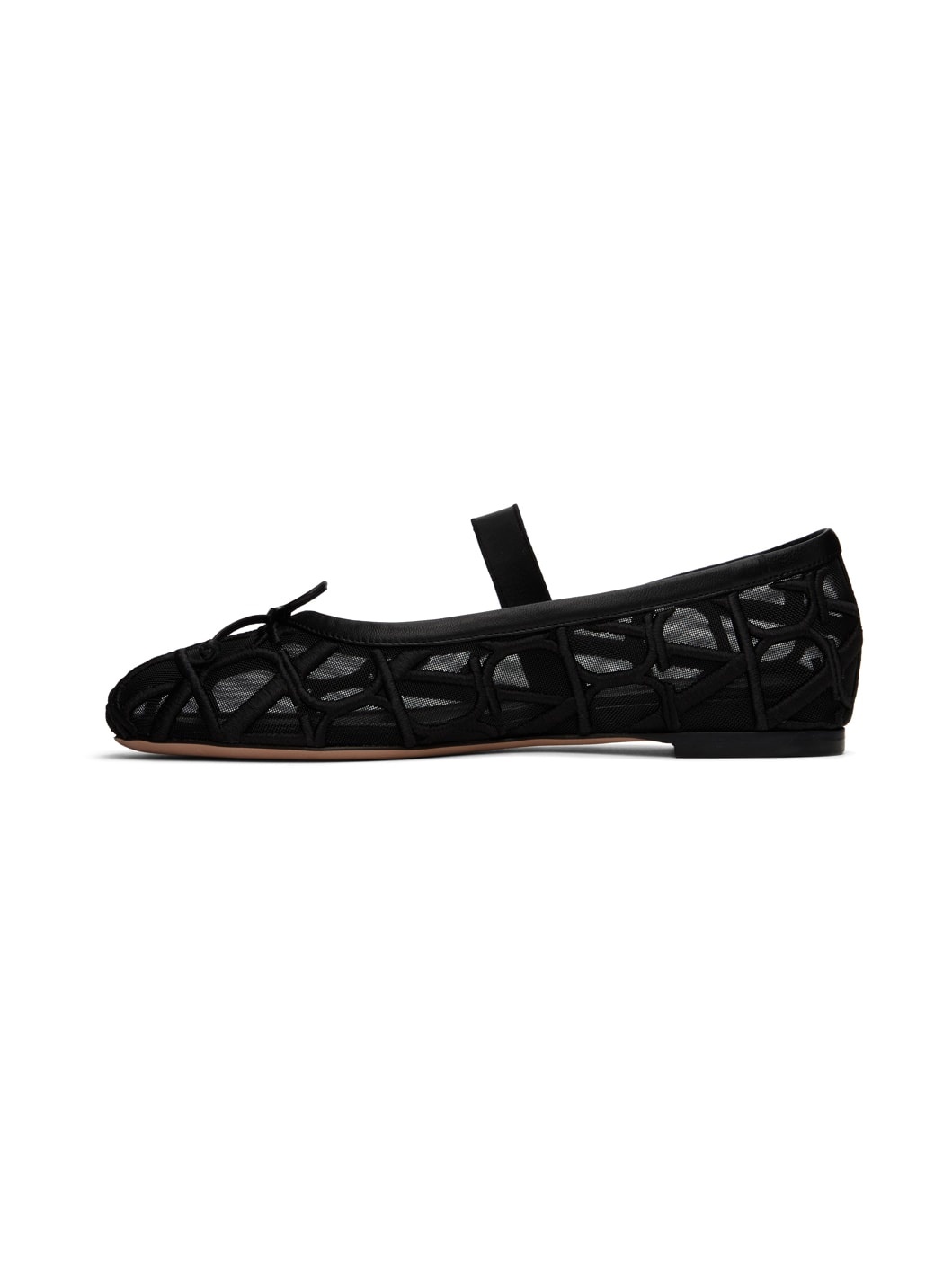 Black Toile Iconographe Ballerina Flats - 3