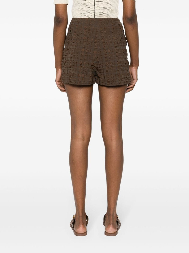 layered seersucker shorts 4