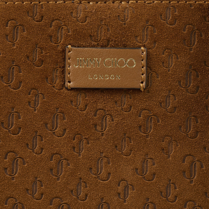 Nine2Five E/W
Dark Tan Suede Tote Bag with Embossed JC Monogram 2