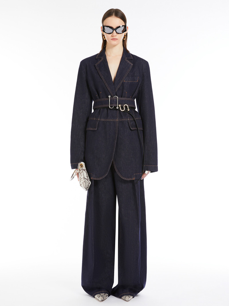 Sportmax DOMINO Oversized denim blazer outlook