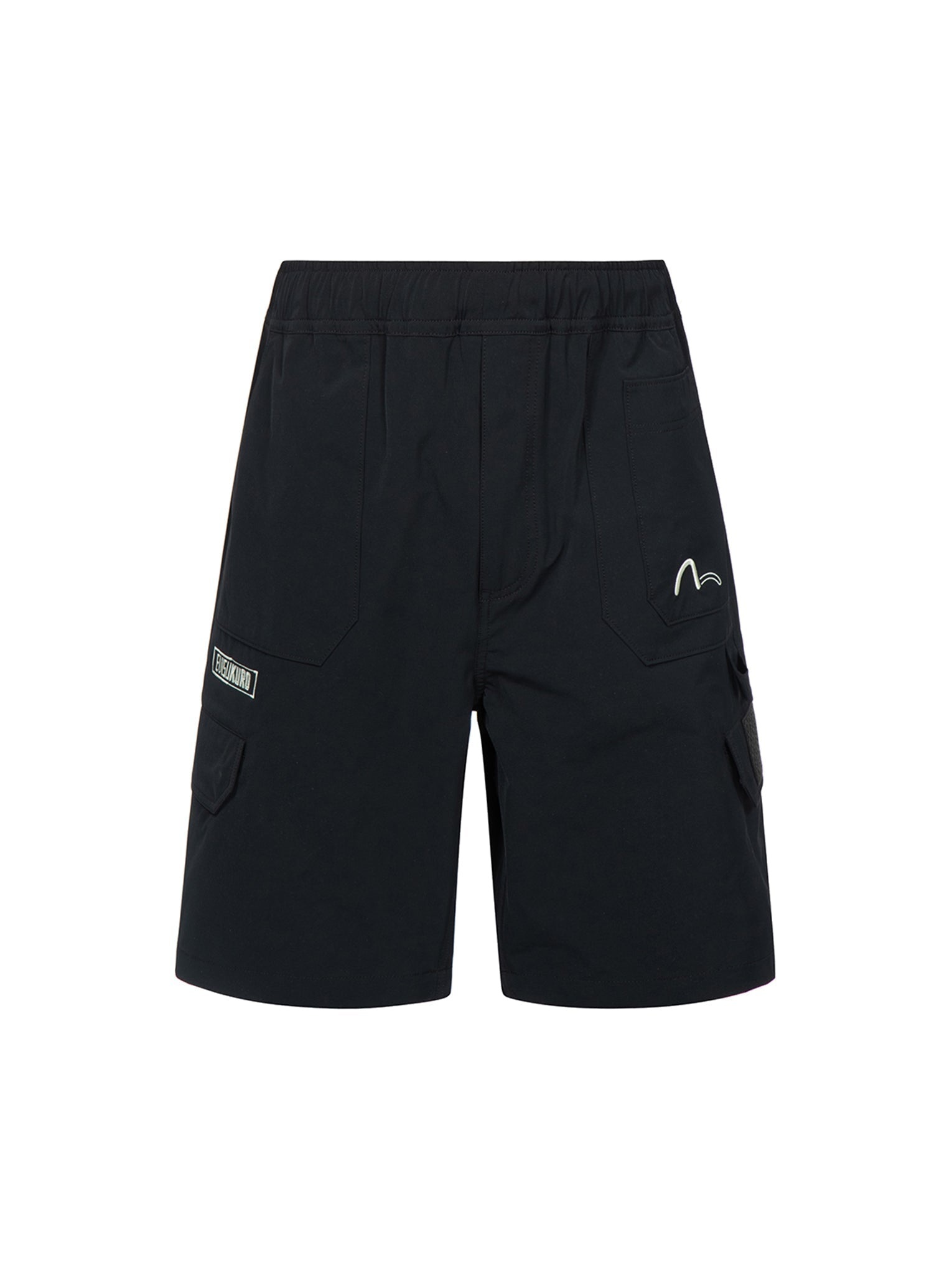 Seagull and Logo Embroidery Shorts - 11