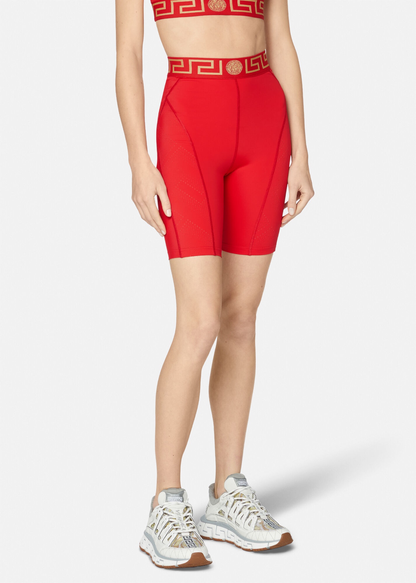 Greca Border Biker Shorts - 2