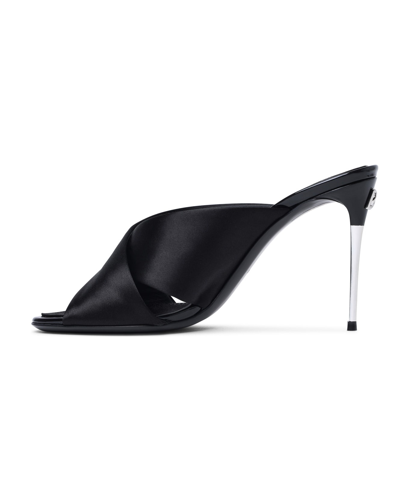 Black Leather Sandals - 3