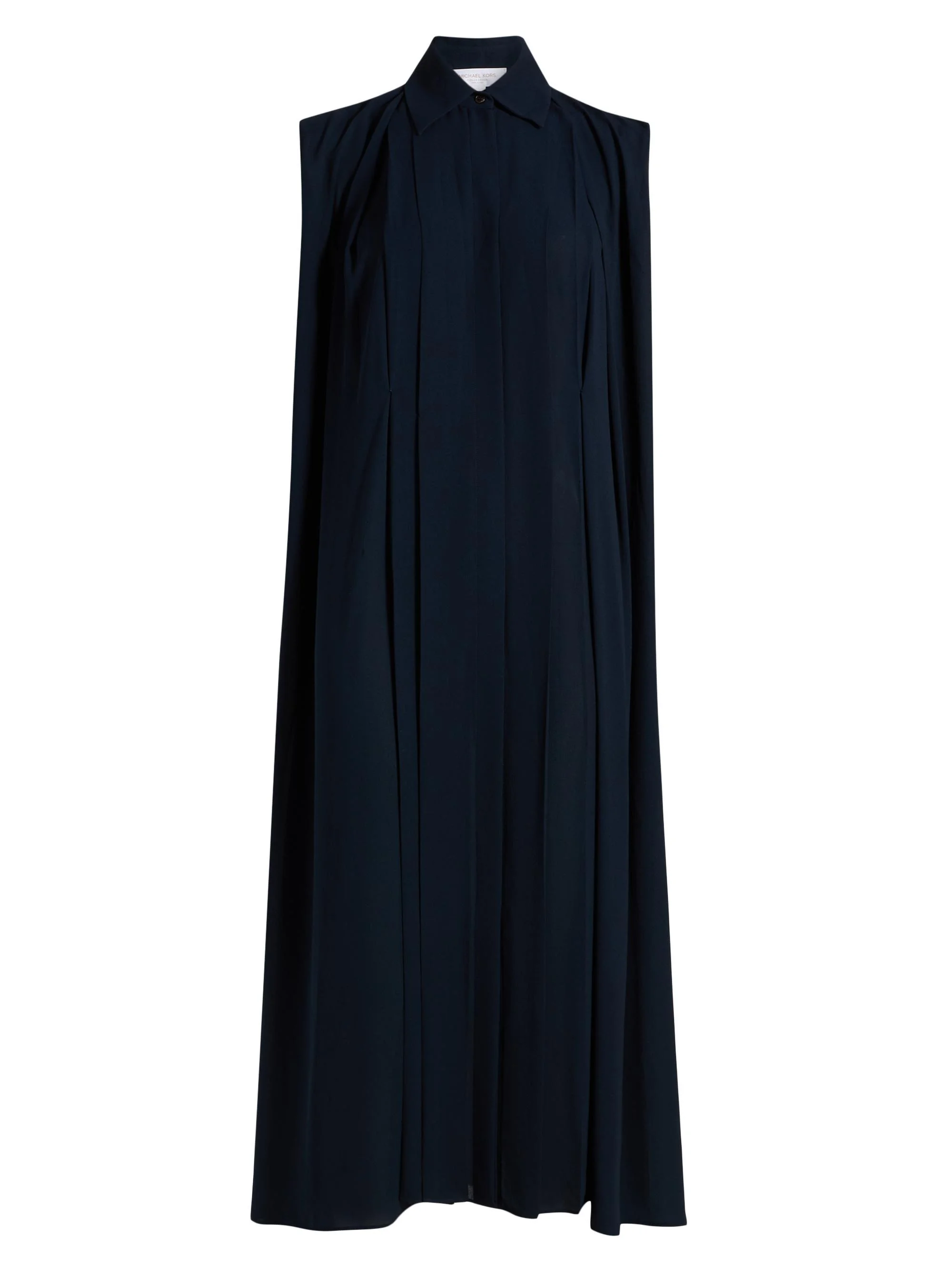 Women's Cap-Sleeve Shirtdress - Midnight - 1