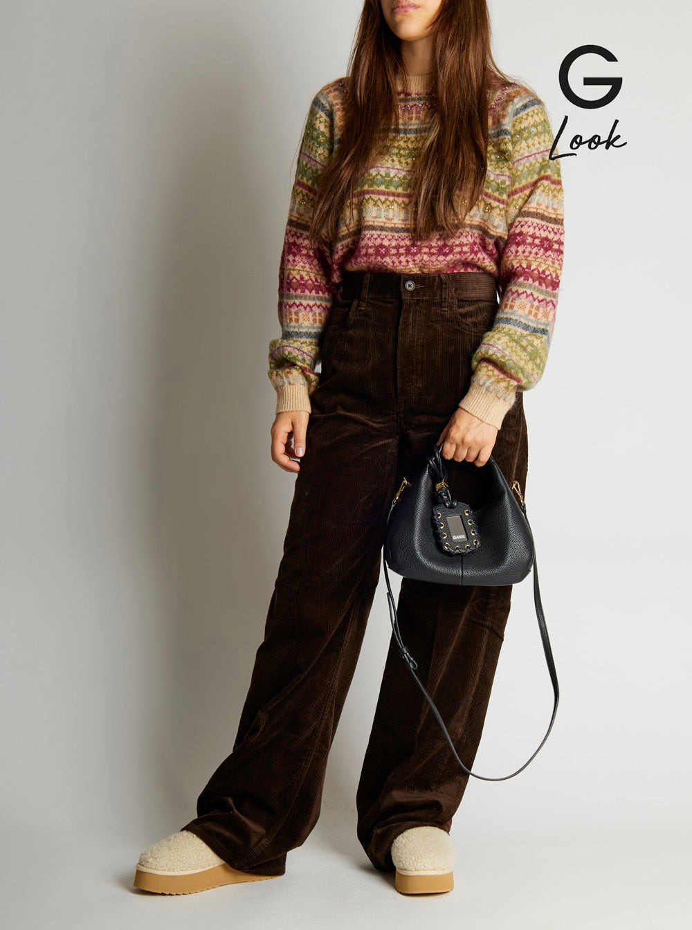 Ganni Women Hobo Mini Grained - 6