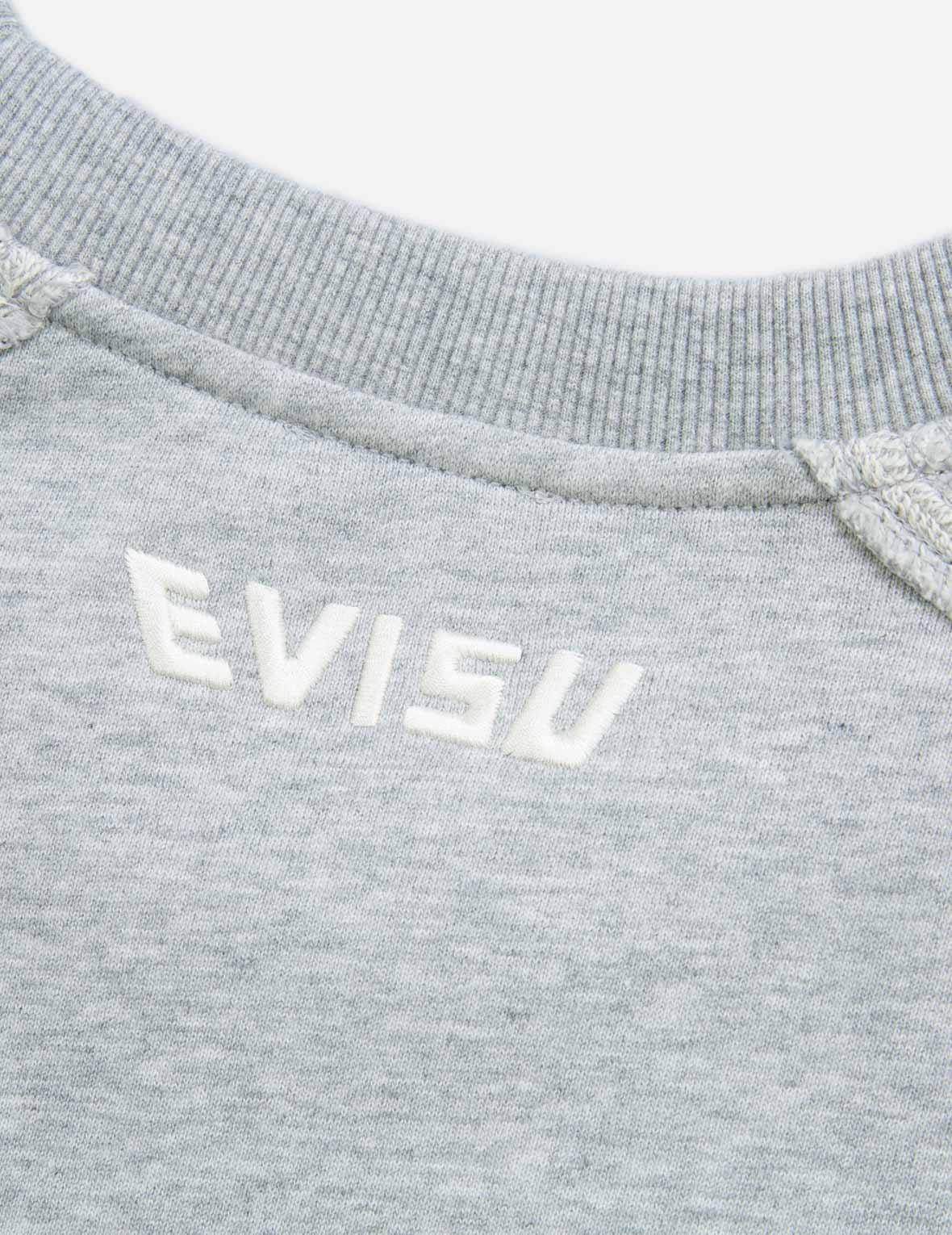 Seagull and Logo Embroidery Cropped Sweatshirt - 13