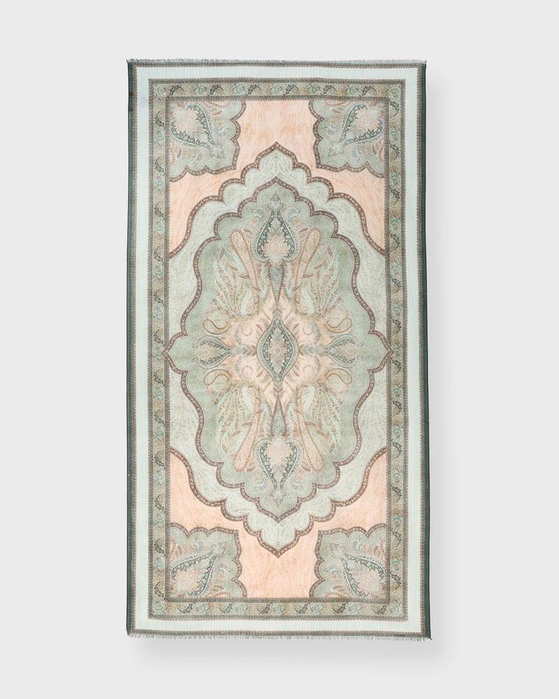 Zimmermann Sarong Printed Cotton Pareo Grön/blå ONESIZE outlook