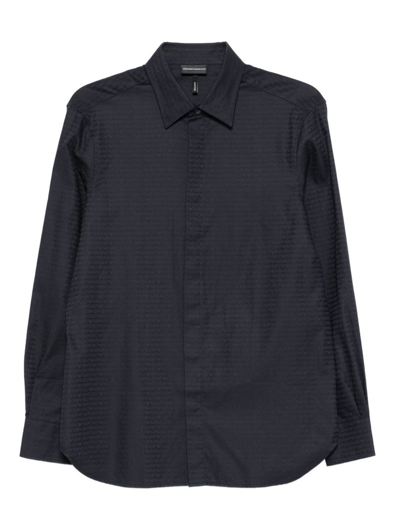 monogram-print shirt 1