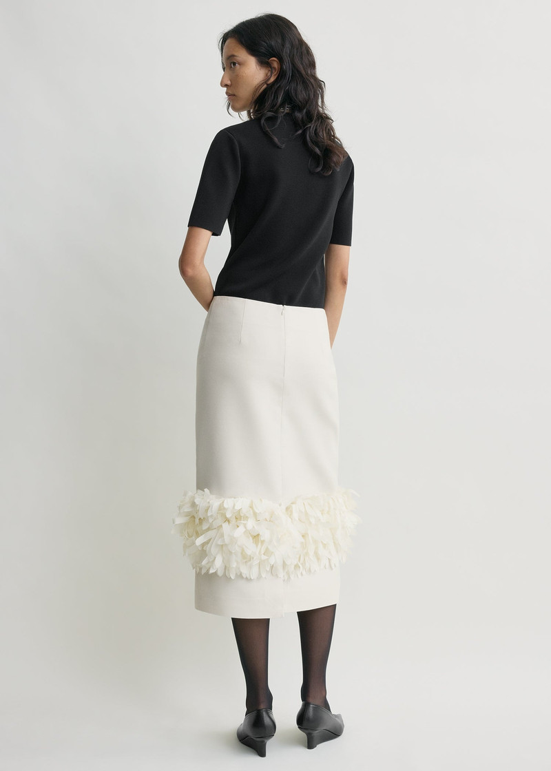 Petal skirt ecru 4
