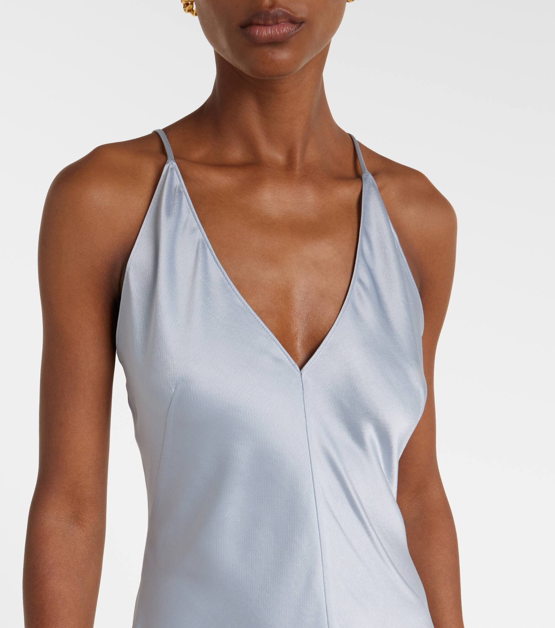 Barb satin slip dress - 4