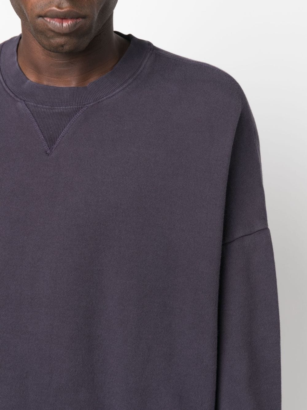 drop-shoulder crew-neck sweatshirt - 6