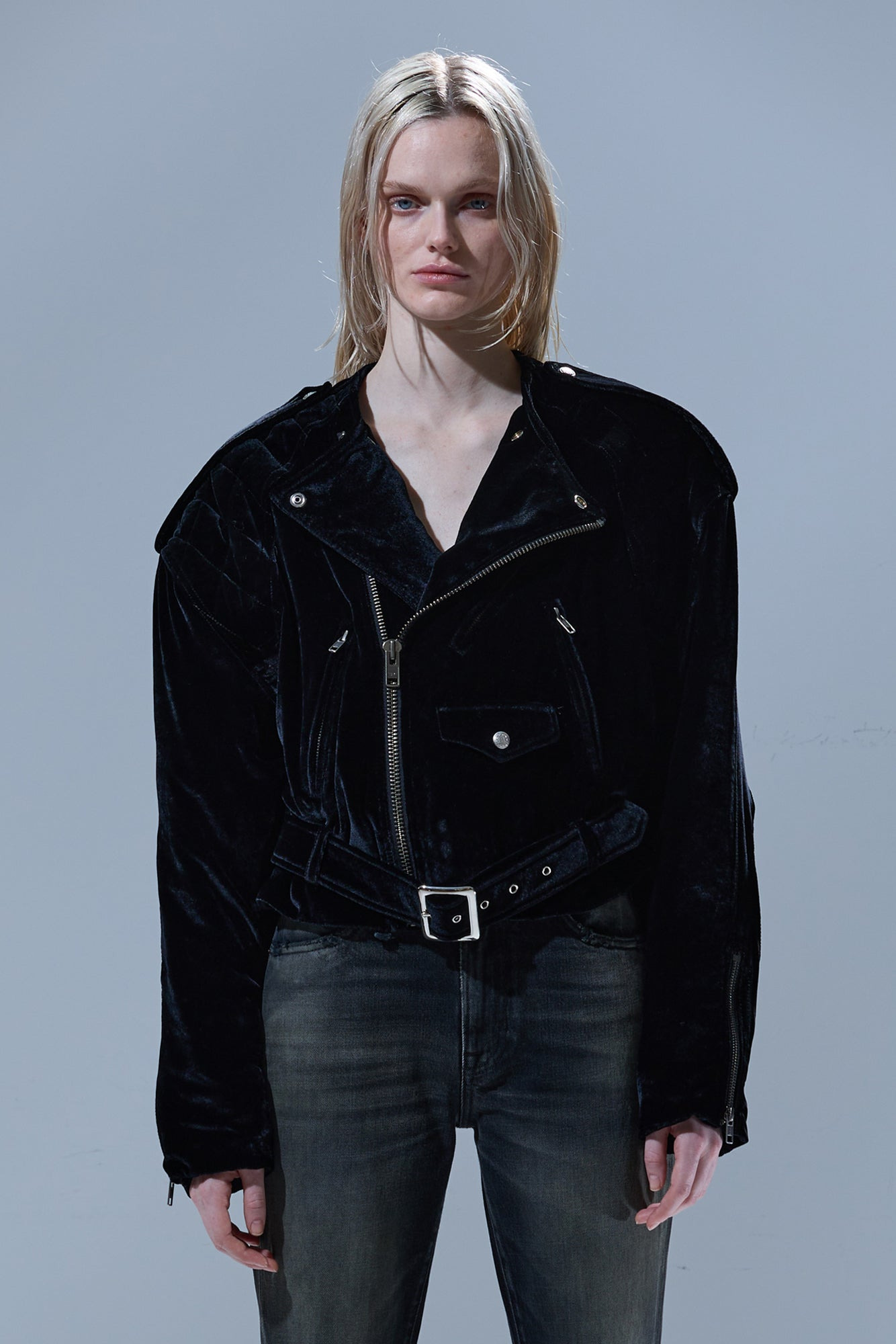 OVERSIZED MOTO JACKET - 6