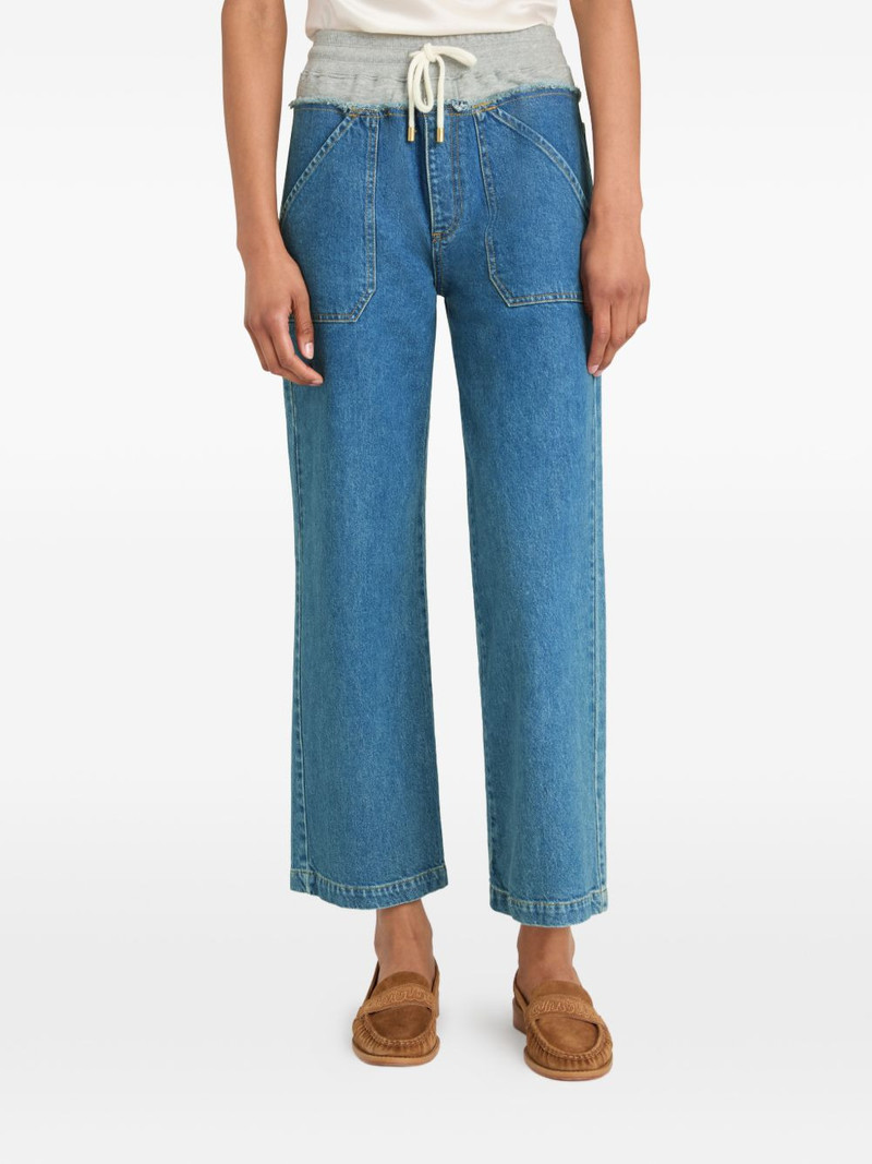 Serena drawstring wide-leg jeans 3