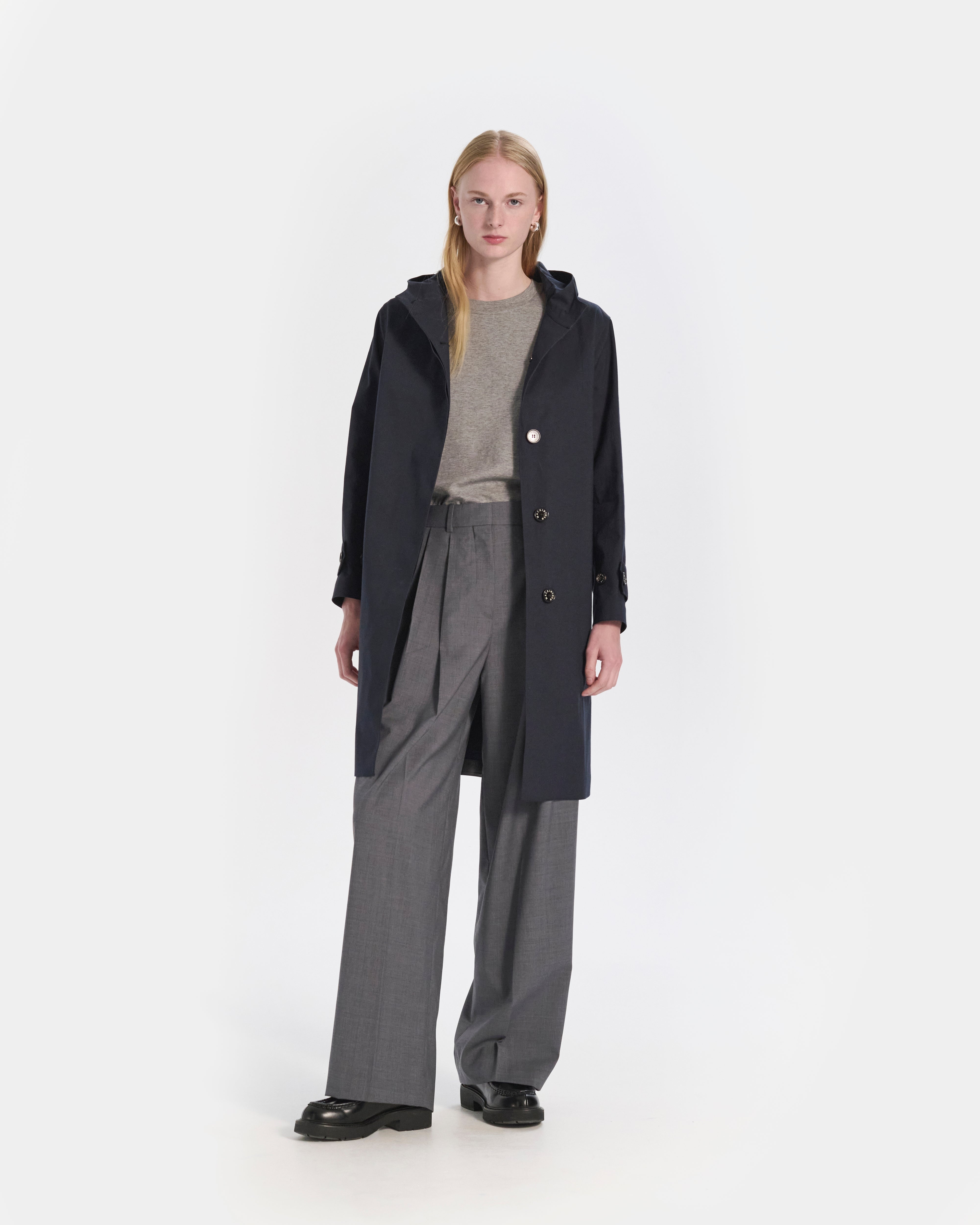 Watten Rubberised Hooded 3/4 Length Coat - 5