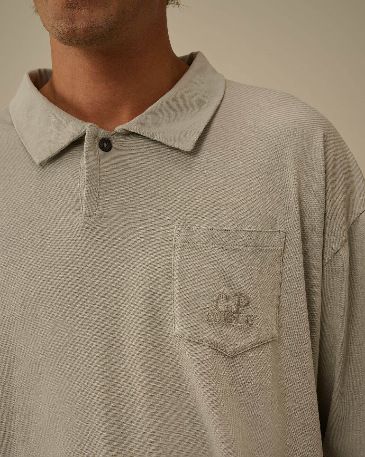 20/1 Jersey Long Sleeve Boxy Polo - 5