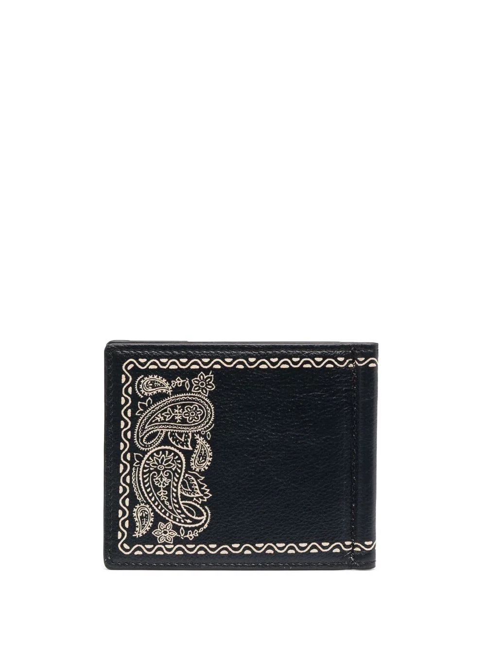 paisley-print leather wallet - 2