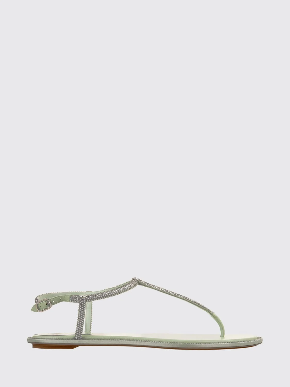 Rene Caovilla satin sandals with all-over rhinestones - 1