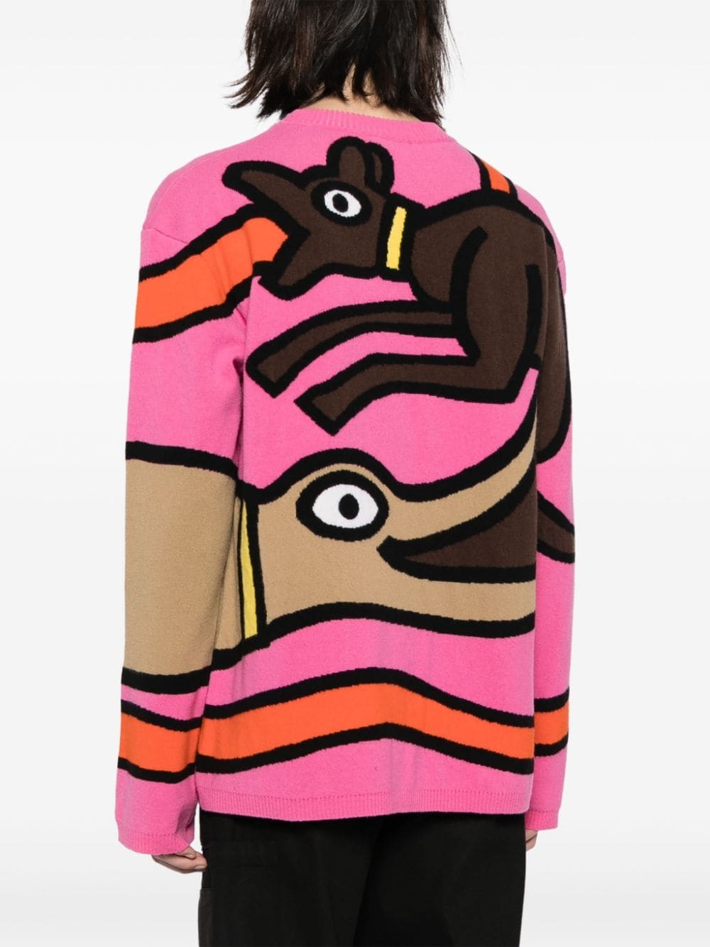 Viper intarsia-knit wool jumper - 4