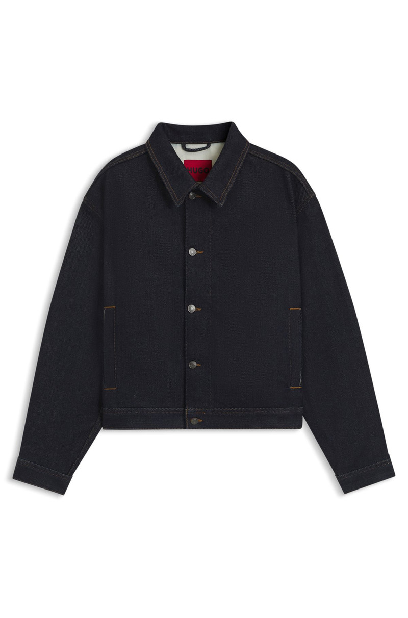 REGULAR-FIT JACKET IN DARK-BLUE DENIM 1