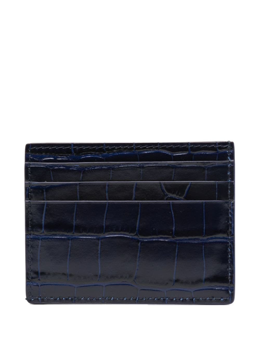 crocodile-embossed card holder - 2