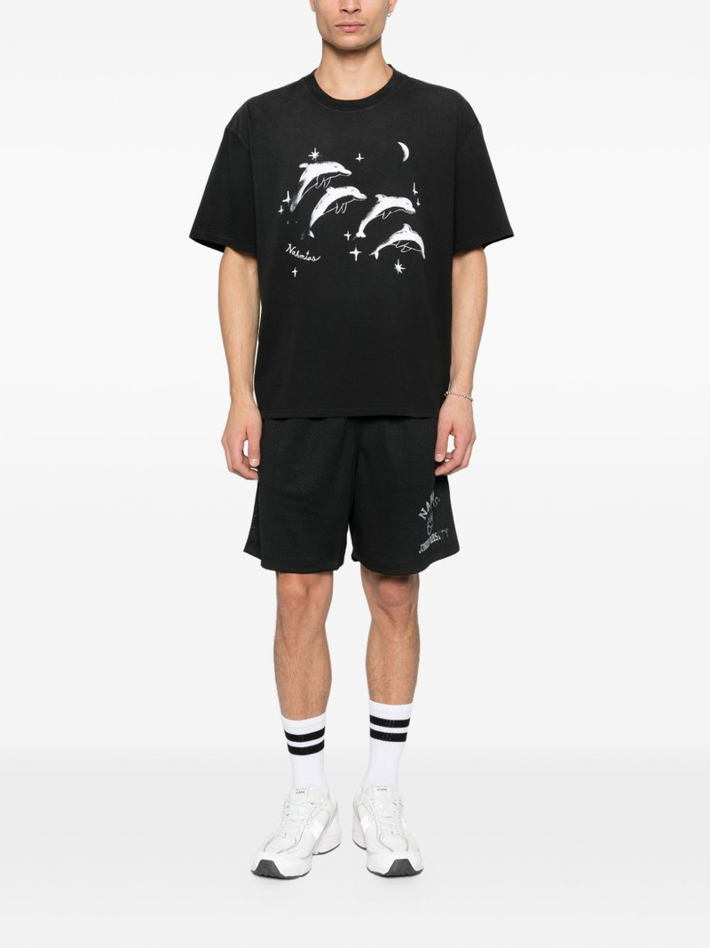 NAHMIAS dolphins-print T-shirt outlook