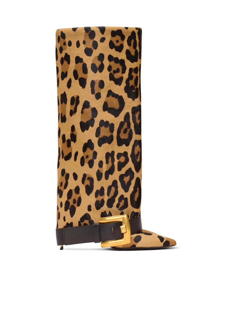 Anthem leopard print leather boots 1