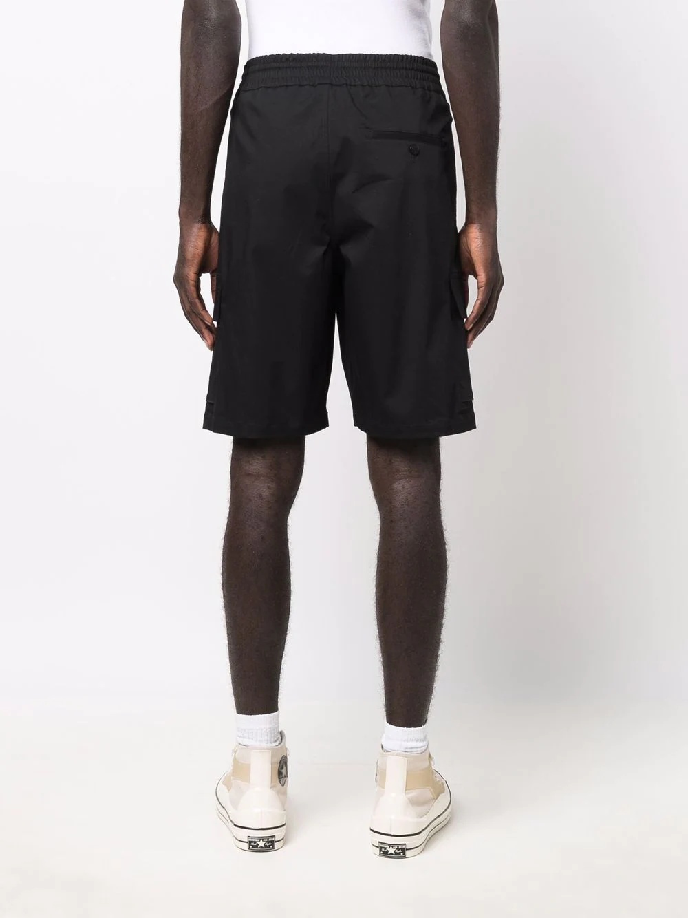 cargo-pocket knee-length shorts - 4