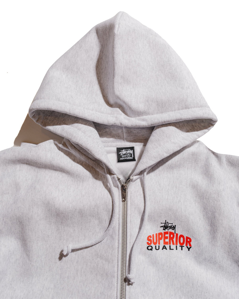 Stüssy Stüssy Superior Quality Zip Hood Ash Heather outlook