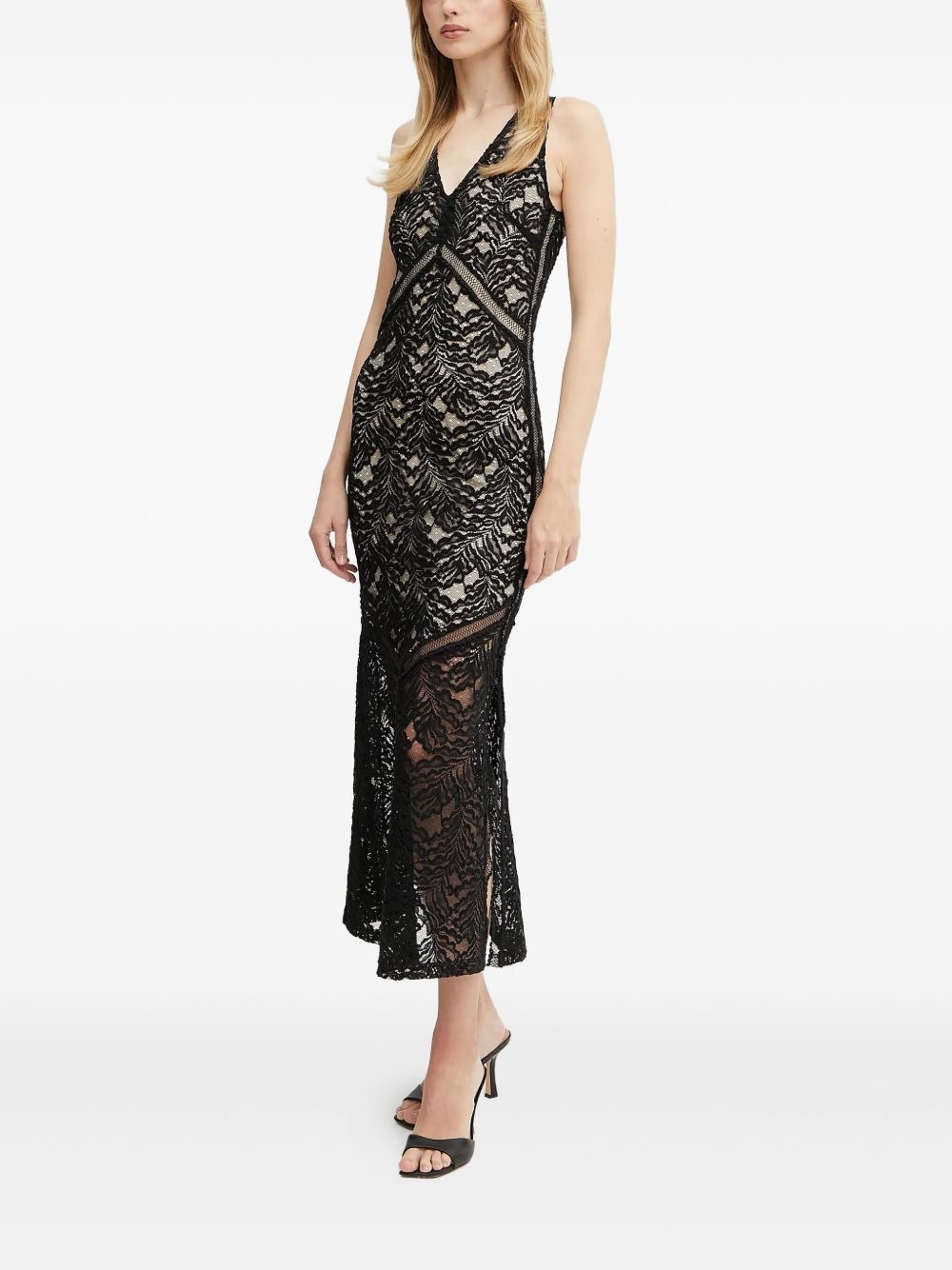 lace midi dress - 3