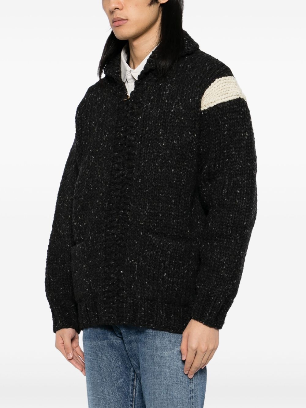 visvim zip-up cardigan | farfetch | REVERSIBLE